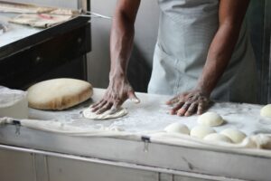 What is the difference between flour and dough?
