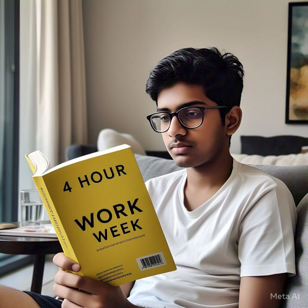 Indian boy read one of the best selling book the 4 hour work week