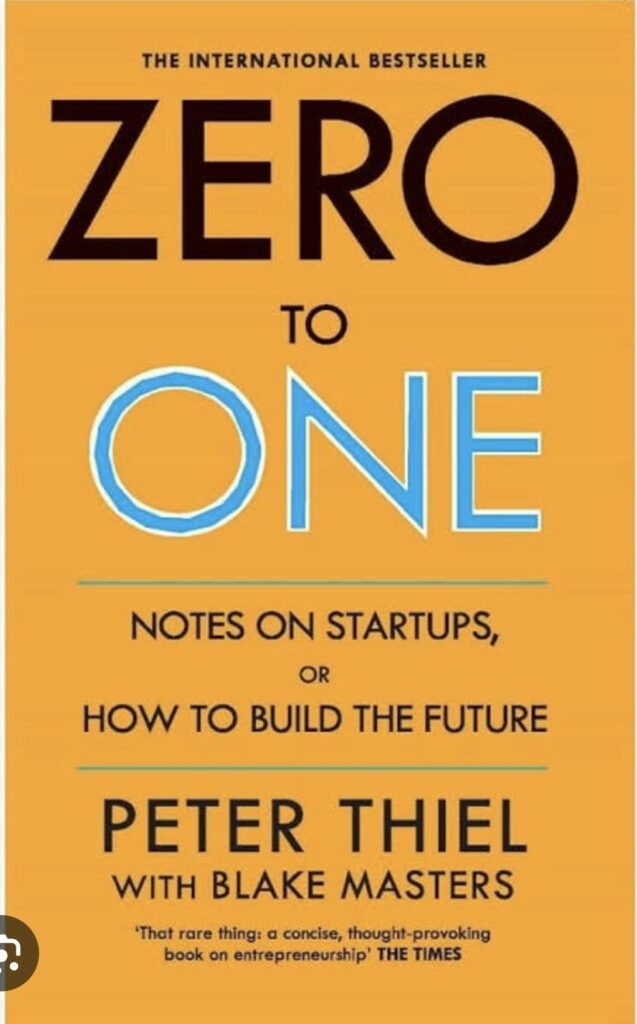 Best book for entrepreneurs zero to one